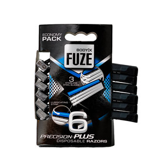 Body-X Fuze Wegwerp Scheermesjes 6 stuks voorkant