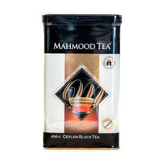 Mahmood Losse Theebladeren Zwarte Thee 450 Gram in Blik voorkant