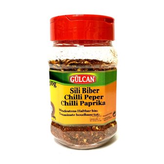 G&uuml;lcan Paprika Chili Vlokken Scherp 130 Gram