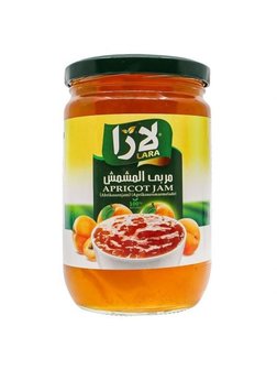 Lara LB Abrikoos jam 800 Gram voorkant