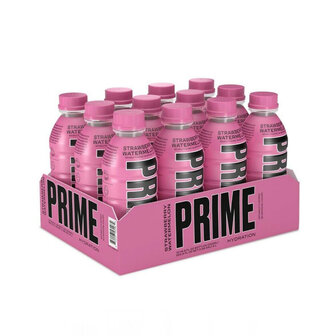 Prime Hydration Drink Strawberry &amp; Watermelon Fles 500ML (Statiegeld fles)