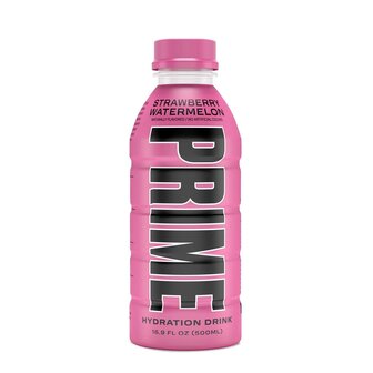 Prime Hydration Drink Strawberry &amp; Watermelon Fles 500ML (Statiegeld fles)