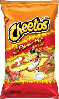Cheetos Chips Crunchy Flamin Hot Cheese 226 Gram 