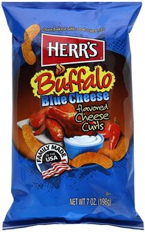 Herr&#039;s Chips Curls Buffalo Blue Cheese 198 Gr