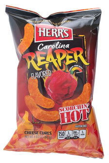 Herr&#039;s Chips Curls Carolina Reaper Cheese 184 Gr