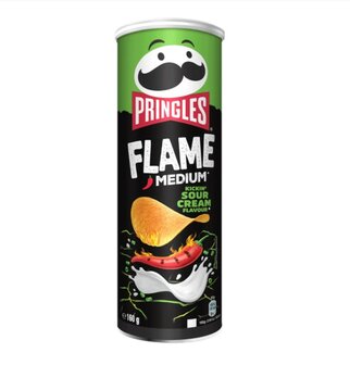 Pringles Flame Chips Medium Hot Sour Cream 160 Gram