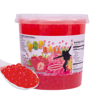 Pinshan Pop Balls Aardbei Bubble Tea Balls 950 Gram