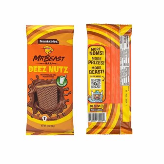 Feastables Mr Beast Chocolade Reep Pindakaas 60 Gram