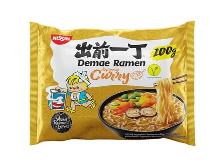 Nissin Demae Instant Noodles Japanese Curry (30 x 100Gr) 