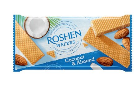 Roshen Wafer Kokos en Amandel 216 Gram