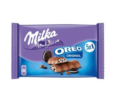 Milka Oreo Original chocoladerepen 5 stuks 185 gram