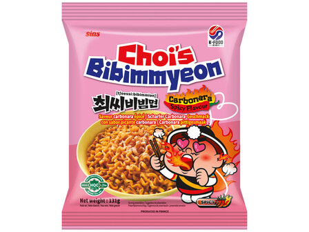 Choi's Ramyeon Instant Noodles Carbonara Spicy 131 GR