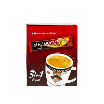 Mahmood Oploskoffiezakjes 3 in 1 (koffie, melk &amp; suiker) 24 Stuks voorkant