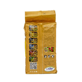 Haseeb Gold Gemalen Arabische Koffie Super Extra Kardemom 500 Gram achterkant