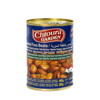 Chtoura Garden Gekookte Bonen met Komijn en rode Pepers volgens Syrisch Recept 400 Gram voorkant