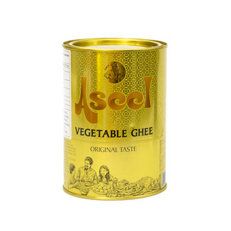 Aseel Ghee Plantaardige Botervet 1 KG + 150 Gram Gratis voorkant