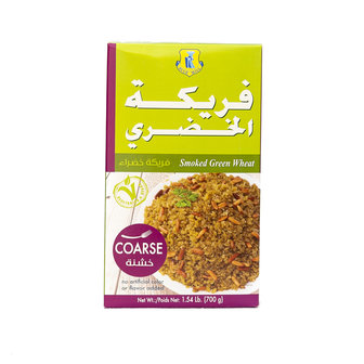 Blue Mill Geroosterde Groene Tarwe freekeh 700 Gram voorkant