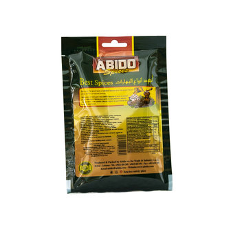 Abido Kalf Shoarma Kruiden 50 Gram achterkant