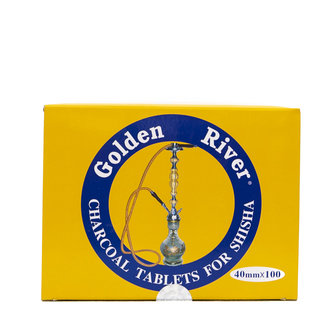 Golden River Waterpijpkooltjes Cirkelvormig 40 mm (10 stuks per pak) bovenkant