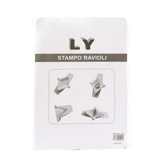 LY Stampo Driehoek Dumpling/Ravioli Vormen 3 Verschillende Formaten achterkant