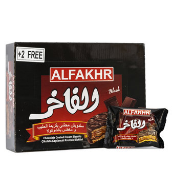 Al Fakhr Chocolade Koekjes 24 Stuks voorkant