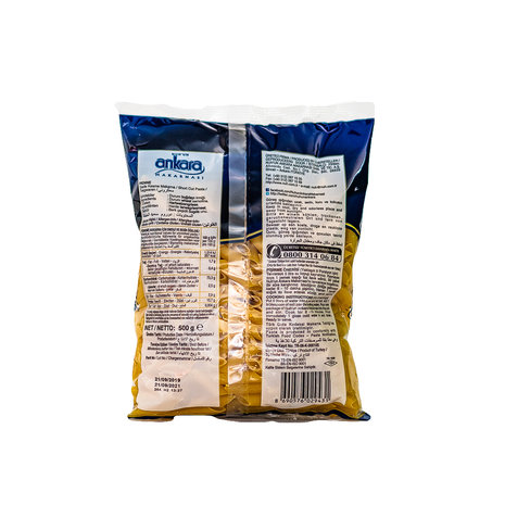 Ankara Penne Makarna 500 Gram achterkant