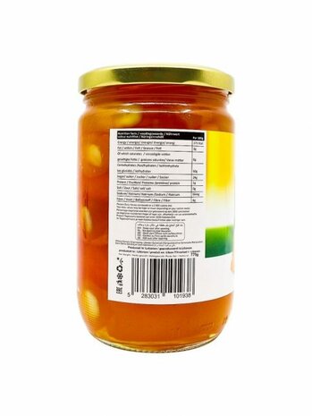 Lara LB Bitter Sinaasappel Jam 775 Gram zijkant