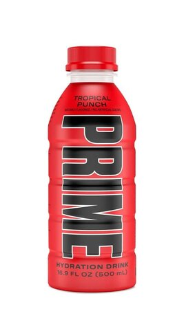 Prime Hydration Drink Tropical Punch Fles 500ML incl Statie geld