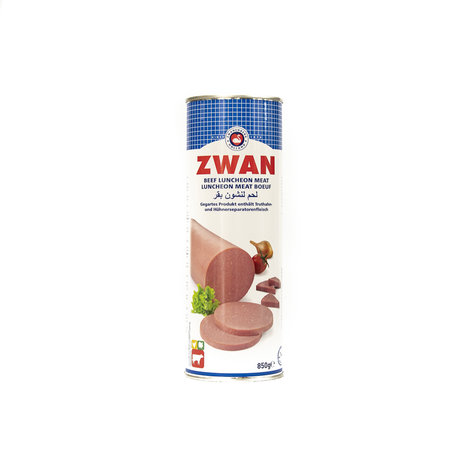 Zwan Ingeblikte Halal Kalf 850 Gram voorkant