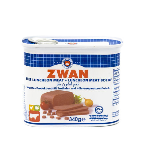 Zwan Ingeblikte Halal Rund 340 Gram voorkant