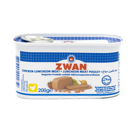 Zwan Ingeblikte Halal Kip 200 Gram voorkant