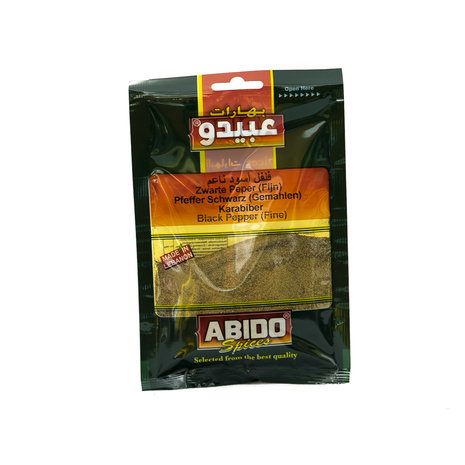 Abido Zwarte Peper 50 Gram voorkant