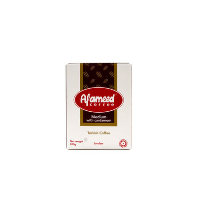 Alameed Gemalen Arabische Koffie Medium Kardemom 200 Gram