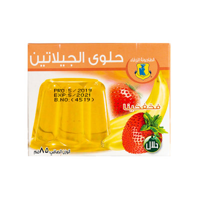 Blue Mill Jelly Poeder Gemixt Fruit Aardbei & Banaan 85 Gram