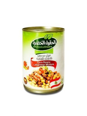 Al Hokool Al Khadra Gekookte Bonen met Kikkererwten volgens Libanees Recept 400 Gram