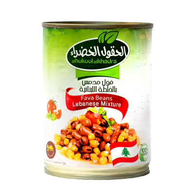 Al Hokool Al Khadra Gekookte Bonen met Kikkererwten volgens Libanees Recept 400 Gram
