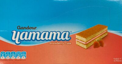 Gandour Yamama Aardbei Cake 12 x 21 Gram