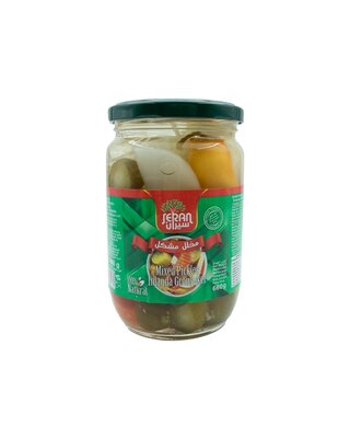 Seran Gepekelde Groente Mix Glas 660 Gram 