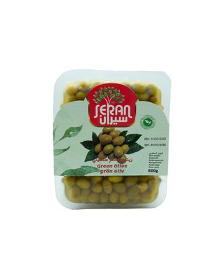 Seran Groene Olijven Aleppo Vacuüm 600 Gram
