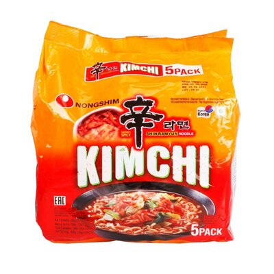 Nongshim Kimchi Instant Noedels 5x120 Gram