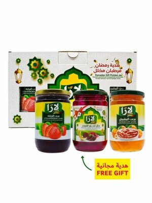 Lara LB Abrikozen Jam (800Gr) + Aardbeien Jam (800Gr) + Knolraap & Rode Biet (660Gr) Actie