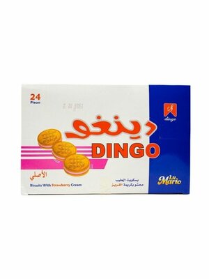 Dingo Koekjes Aardbei (24 x 30Gram)