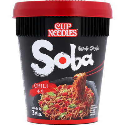 Nissin Soba Instant Noedels Chili Cup 90 Gram