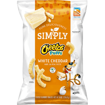 Cheetos Chips Simply Puffs White Cheddar 226 Gram 