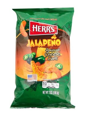 Herr's Chips Curls Jalapeno Cheese 198 Gr