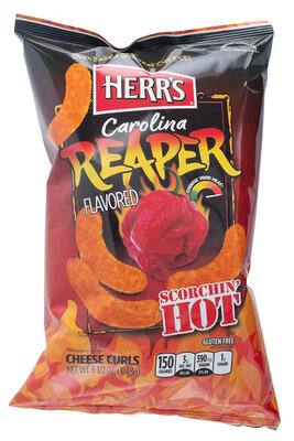 Herr's Chips Curls Carolina Reaper Cheese 184 Gr