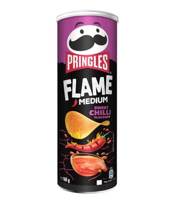 Pringles Flame Chips Medium Hot Sweet Chili 160 Gram