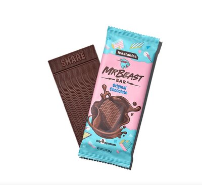 Feastables Mr Beast Chocolade Reep Dark 60 Gram