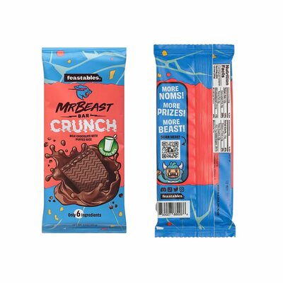 Feastables Mr Beast Chocolade Reep Crunch 60 Gram