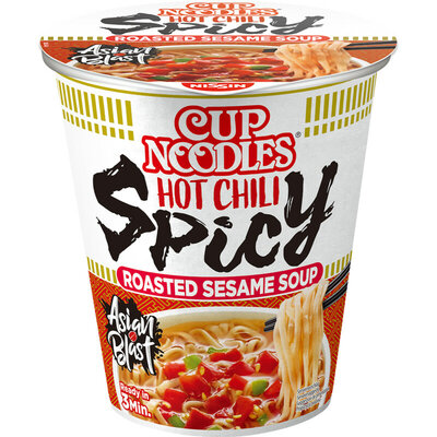 Nissin Cup Noodles Hot Chili Spicy (8 x 66Gr) 